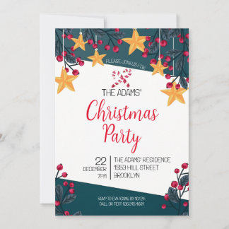 Uitnodiging voor kerstfeestdagen