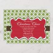 Uitnodiging voor kerstfeestdagen (Voorkant / Achterkant)