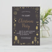 Uitnodiging voor kerstfeestdagen (Staand voorkant)