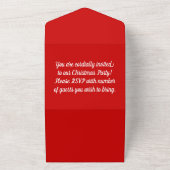 Uitnodiging voor kerstfeestdagen (Buitenkant)