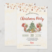 Uitnodiging voor kerstfeestdagen (Voorkant / Achterkant)
