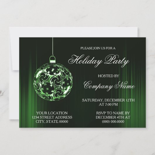 Uitnodiging voor kerstfeestdagen (Voorkant)