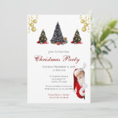 Uitnodiging voor kerstfeestdagen (Staand voorkant)