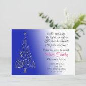 uitnodiging voor kerstfeestdagen (Staand voorkant)