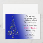 uitnodiging voor kerstfeestdagen (Voorkant / Achterkant)