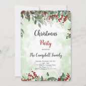 Uitnodiging voor kerstfeestdagen (Voorkant)