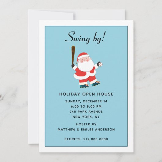 Uitnodiging voor kerstfeestdagen (Voorkant)