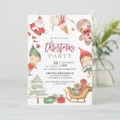 Uitnodiging voor kerstfeestdagen (Staand voorkant)