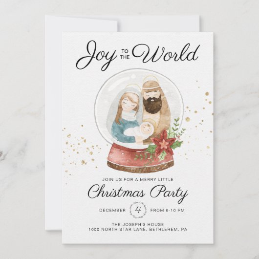 Uitnodiging voor kerstfeestdagen (Voorkant)