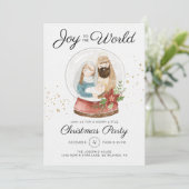 Uitnodiging voor kerstfeestdagen (Staand voorkant)