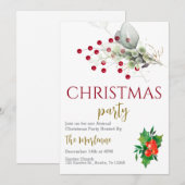 Uitnodiging voor kerstfeestdagen (Voorkant / Achterkant)