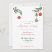 Uitnodiging voor kerstfeestdagen (Voorkant)