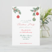 Uitnodiging voor kerstfeestdagen (Staand voorkant)