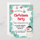 Uitnodiging voor kerstfeestdagen (Voorkant / Achterkant)