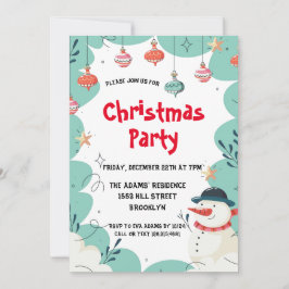 Uitnodiging voor kerstfeestdagen