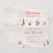 Uitnodiging voor kerstfeestdagen (Voorkant / Achterkant)