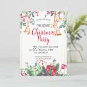 Uitnodiging voor kerstfeestdagen (Staand voorkant)