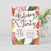 Uitnodiging voor kerstfeestdagen (Staand voorkant)