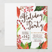 Uitnodiging voor kerstfeestdagen (Voorkant / Achterkant)