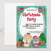 Uitnodiging voor kerstfeestdagen (Voorkant / Achterkant)