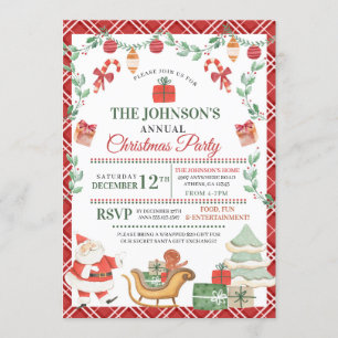 Uitnodiging voor kerstfeestdagen