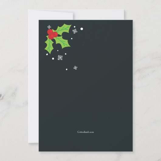 Uitnodiging voor kerstfeestdagen (Achterkant)