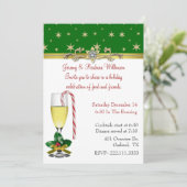 Uitnodiging voor kerstfeestdagen (Staand voorkant)