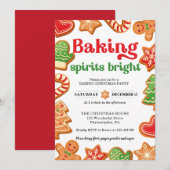 Uitnodiging voor kerstfeestdagen (Voorkant / Achterkant)