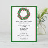 Uitnodiging voor kerstfeestdagen (Staand voorkant)