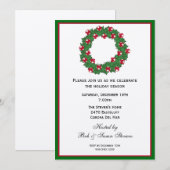 Uitnodiging voor kerstfeestdagen (Voorkant / Achterkant)