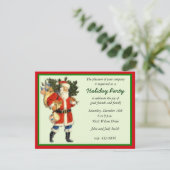 Uitnodiging voor kerstfeestdagen (Staand voorkant)