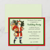Uitnodiging voor kerstfeestdagen (Voorkant / Achterkant)