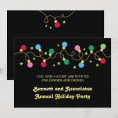 Uitnodiging voor kerstfeestdagen (Voorkant / Achterkant)