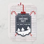 Uitnodiging voor kerstfeestdagen (Voorkant / Achterkant)