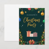 Uitnodiging voor kerstfeestdagen (Voorkant / Achterkant)