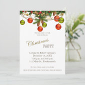 Uitnodiging voor kerstfeestdagen (Staand voorkant)