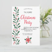 Uitnodiging voor kerstfeestdagen (Staand voorkant)