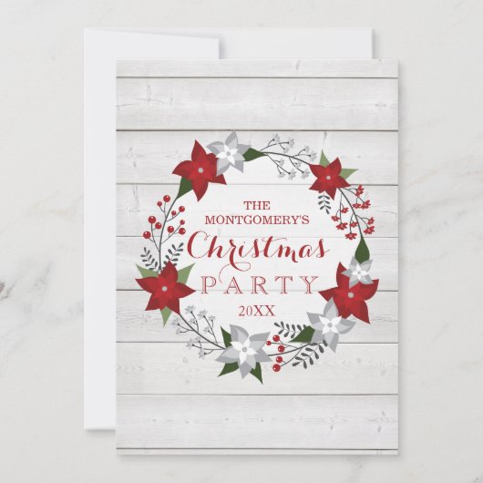 Uitnodiging voor kerstfeestdagen (Achterkant)