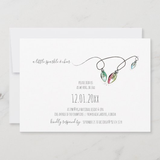 Uitnodiging voor kerstfeestdagen (Voorkant)