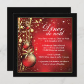 Uitnodiging voor kerstfeestdagen (Voorkant / Achterkant)