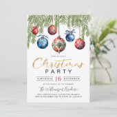 Uitnodiging voor kerstfeestdagen (Staand voorkant)