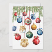 Uitnodiging voor kerstfeestdagen (Achterkant)