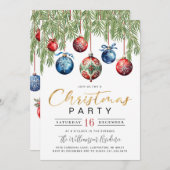 Uitnodiging voor kerstfeestdagen (Voorkant / Achterkant)