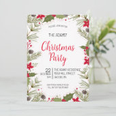 Uitnodiging voor kerstfeestdagen (Staand voorkant)