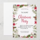 Uitnodiging voor kerstfeestdagen (Voorkant / Achterkant)