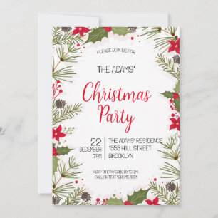 Uitnodiging voor kerstfeestdagen