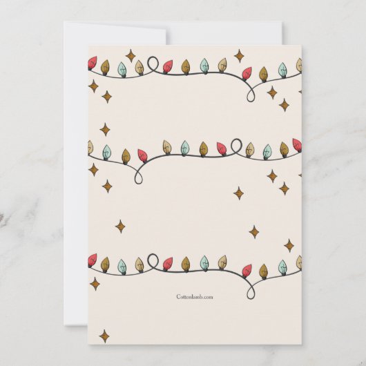 Uitnodiging voor kerstfeestdagen (Achterkant)