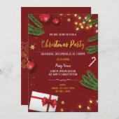 Uitnodiging voor kerstfeestdagen (Voorkant / Achterkant)