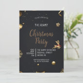 Uitnodiging voor kerstfeestdagen (Staand voorkant)