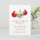 Uitnodiging voor kerstfeestdagen (Staand voorkant)